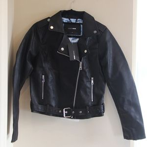 NWT Fashion Nova Vegan Leather Jacket